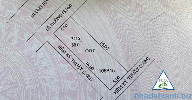 Bá.n nền có 2 hẻm KT Đường B15 KDC TÂN PHÚ, P. Hưng Phú, TP. Cần Thơ  Gi.á bá.n: 1 tỷ 690 triệu
